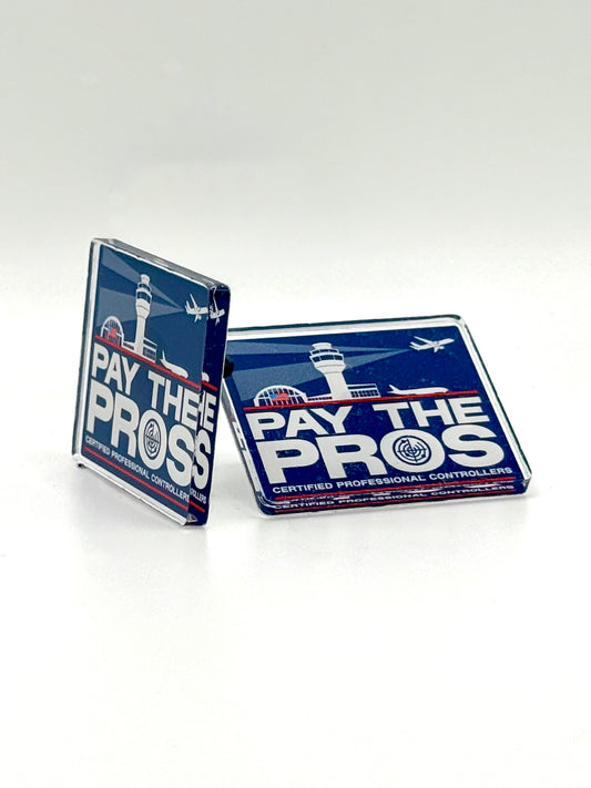Pay the Pros Pin